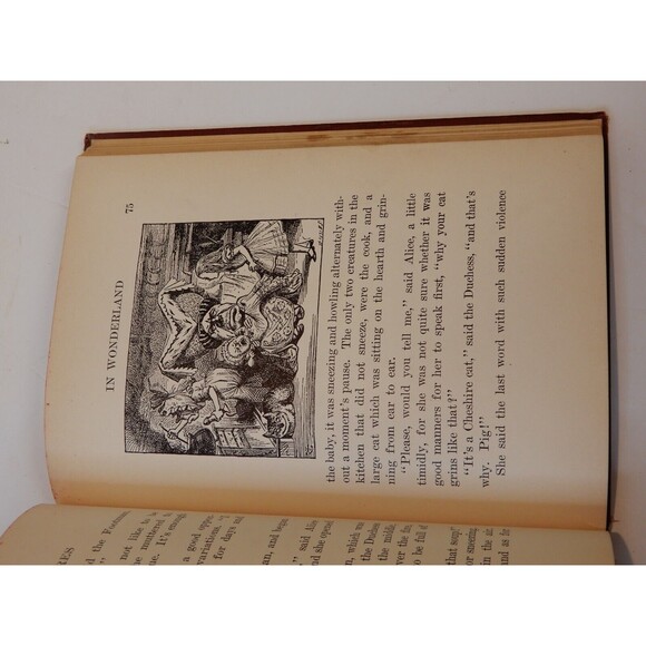 Alice's Adventures in Wonderland by Lewis Carroll Whitman Hardcover 1928 Tenniel - Picture 10 of 12